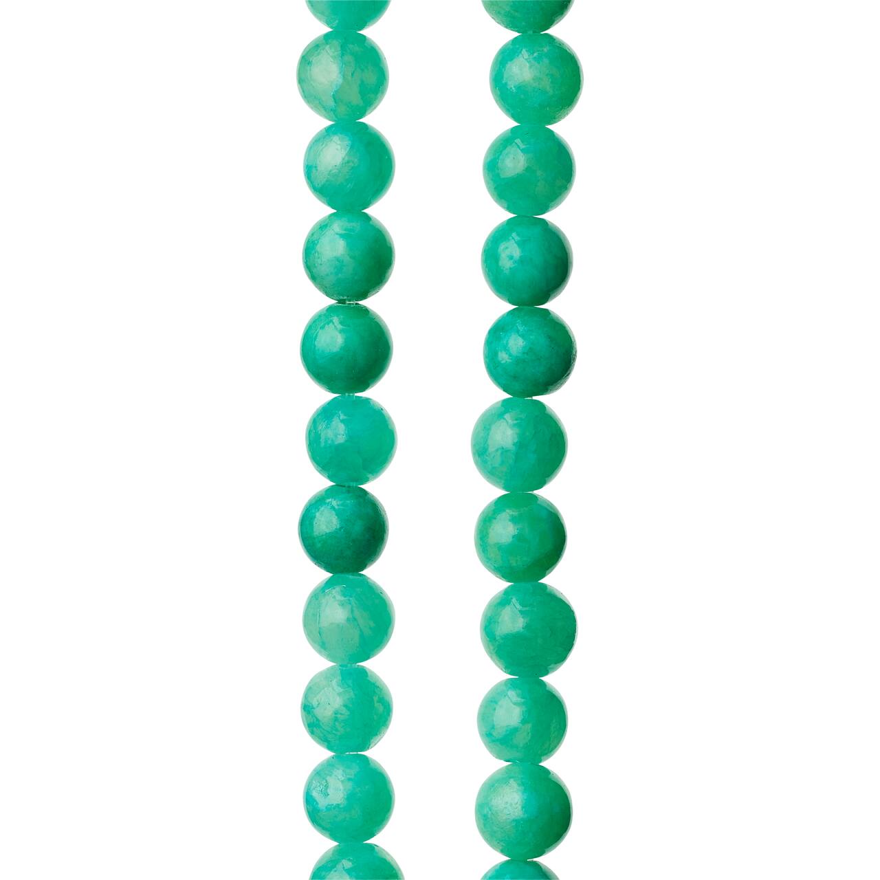 12 Pack: Aqua Quartzite Round Beads, 6mm by Bead Landing™
